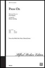 Press on SATB choral sheet music cover